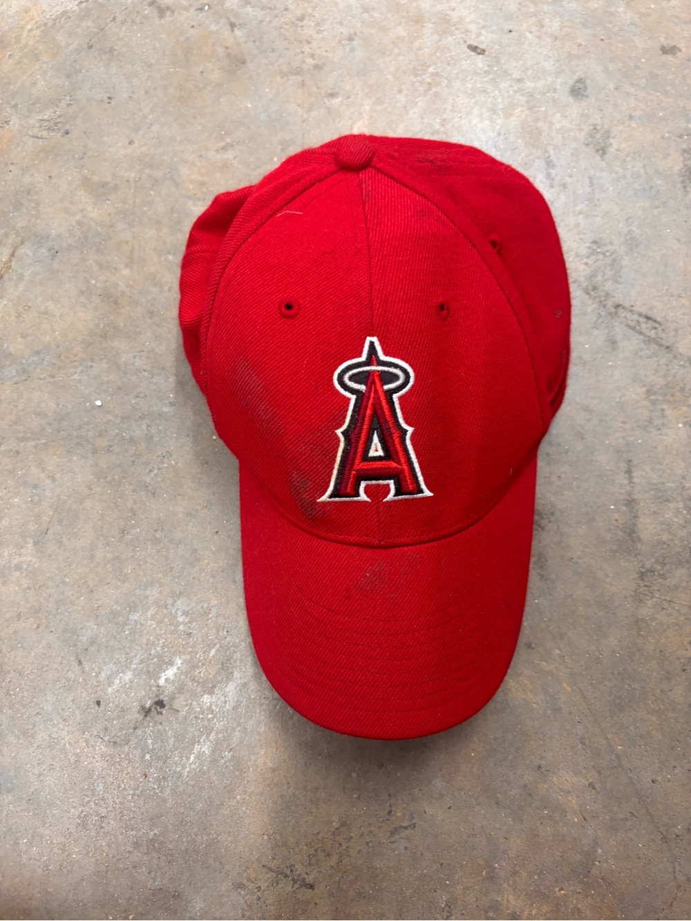 Vintage Nike Team MLB Los Angeles Angels Strapback Hat Cap Red One Size